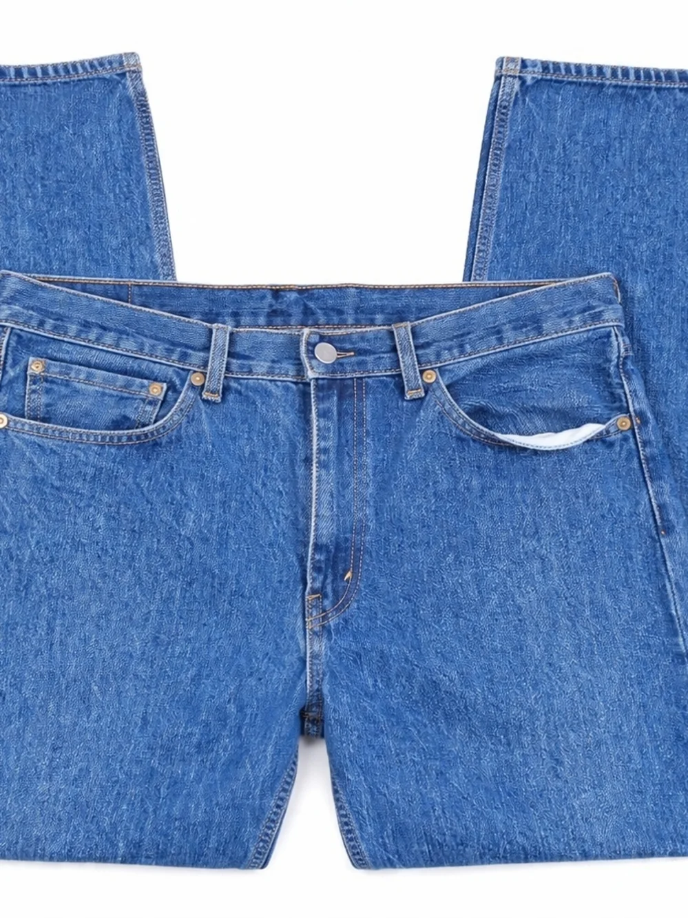 Levi’s 505 Jeans 36x32 Straight Fit Blue Denim Classic Men’s Vintage Wash